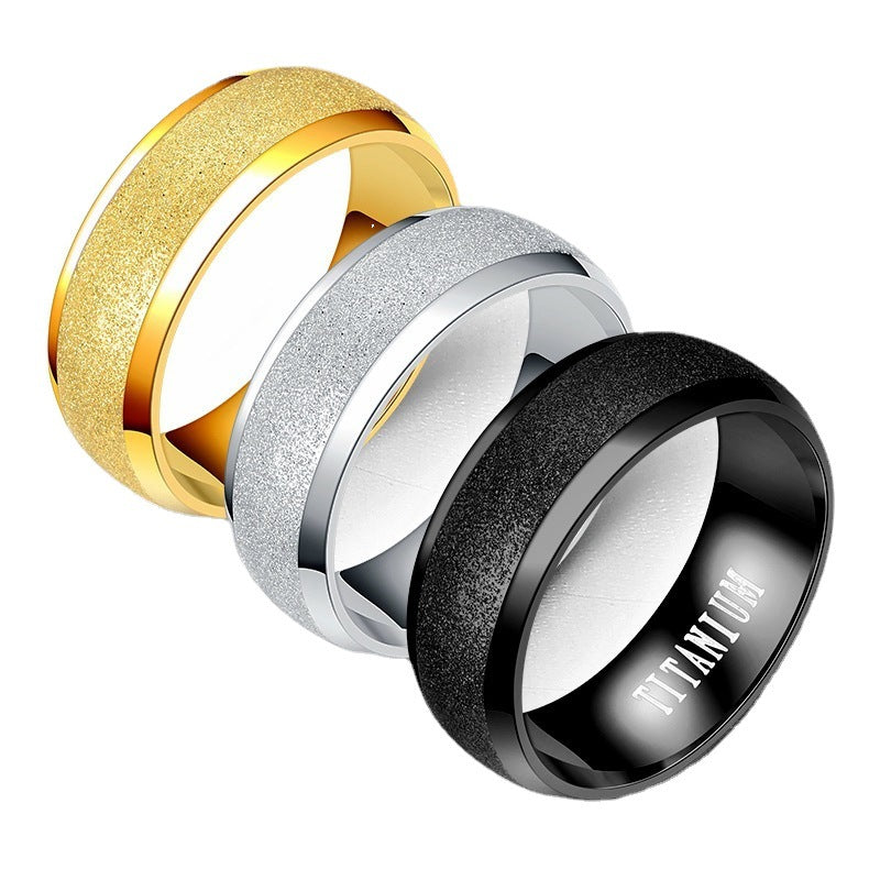 Herren Titanring mit eleganter, satinierter Oberfläche und feinem Glanz Shop Nory
