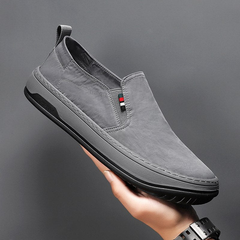 Herren Minimalistischer Slip-On City-Sneaker aus Mikrofaser mit stoßdämpfender Komfortsohle Shopy Nory