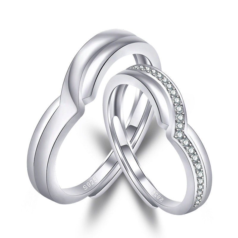 Damen minimalistischer Ring mit elegantem Wellen-Design Shop Nory