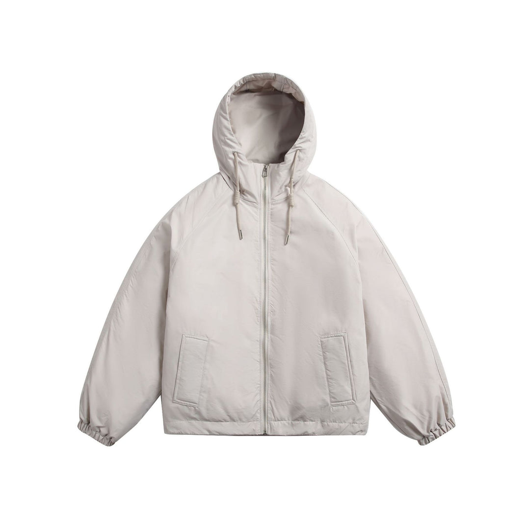 Unisex Kurz geschnittene wattierte Kapuzenjacke im Boxy‑Cut mit elastischem Saum Shop Nory