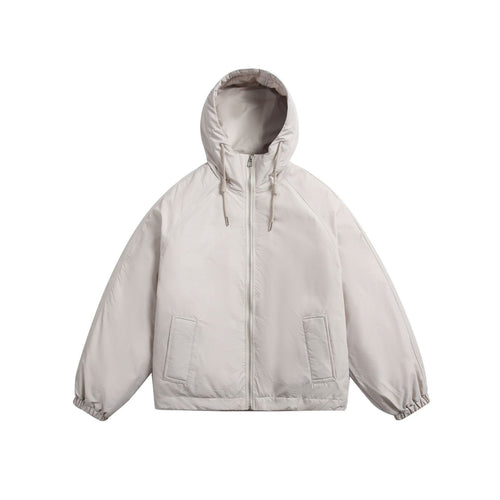 Unisex Kurz geschnittene wattierte Kapuzenjacke im Boxy‑Cut mit elastischem Saum Shop Nory