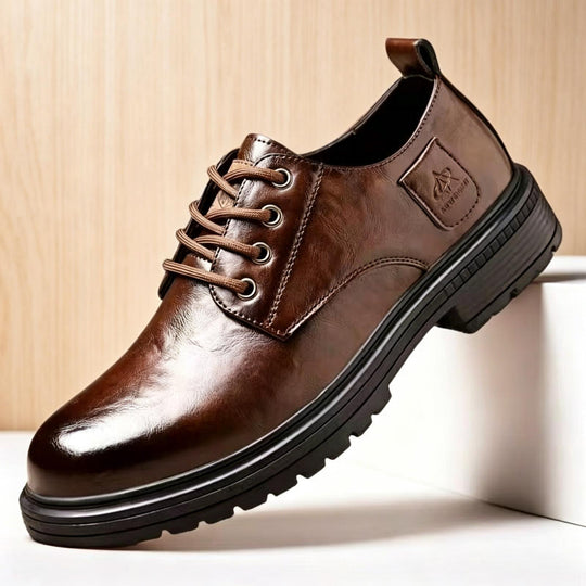 Herren Elegante Leder Schnürschuhe Shop Nory