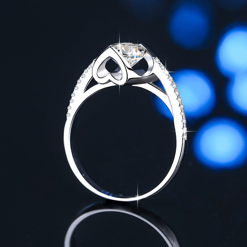 Damen eleganter Verlobungsring mit funkelndem Zirkonia Shop Nory