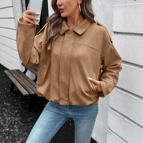 Damen Modische und luftige Oversized Jacke