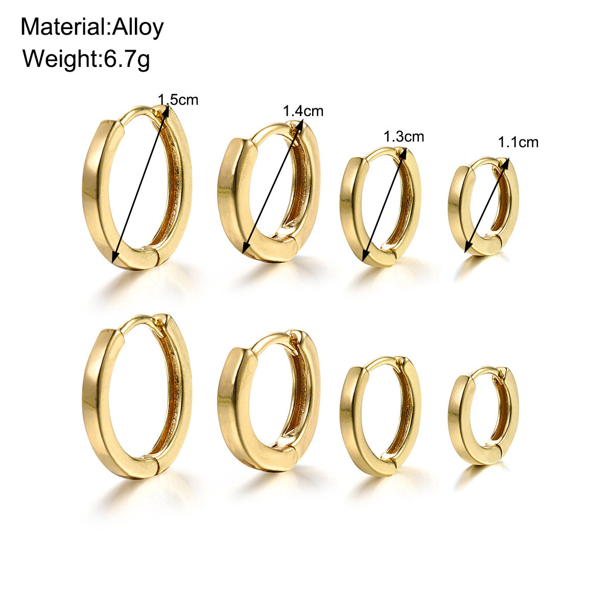 Damen Ohrringe im eleganten minimalistischen Design Shop Nory