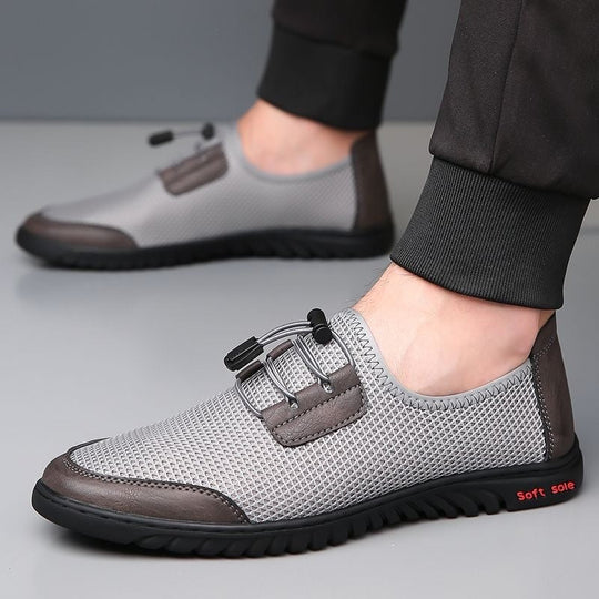 Herren Bequeme Mesh-Slipper mit elastischem Schnürsystem