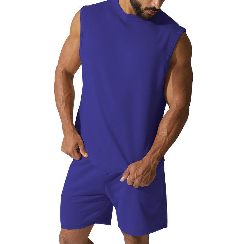 Herren sportliches Kurzarm-Set aus atmungsaktivem Material