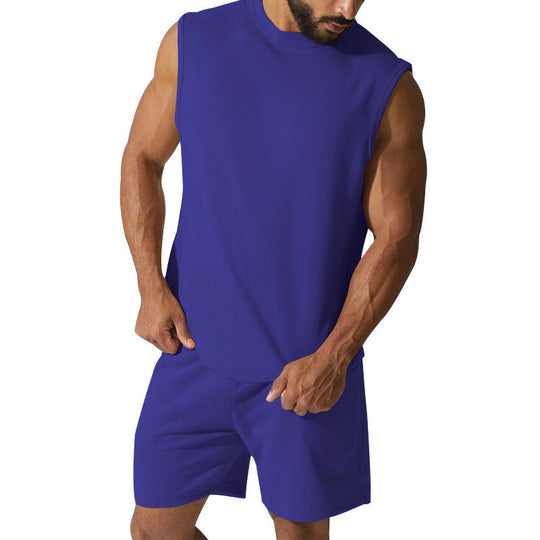Herren sportliches Kurzarm-Set aus atmungsaktivem Material