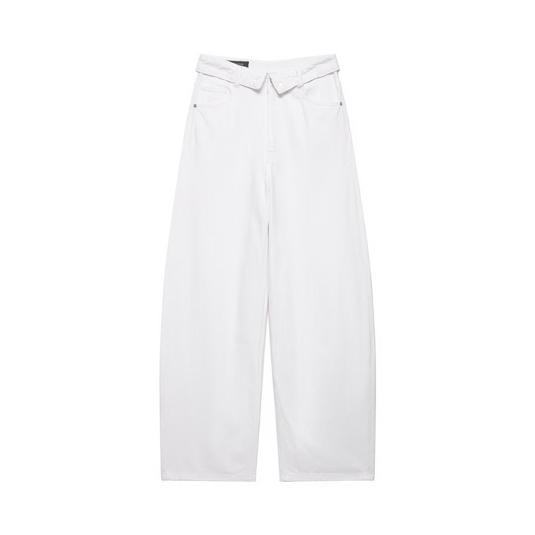 Damen Destroyed Jeans im lässigen Baggy-Stil