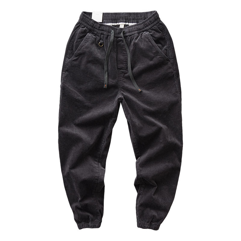Herren Chino-Joggerhose aus Baumwollmix mit elastischem Bund, Tunnelzug und elastischen Knöchelbündchen Shop Nory