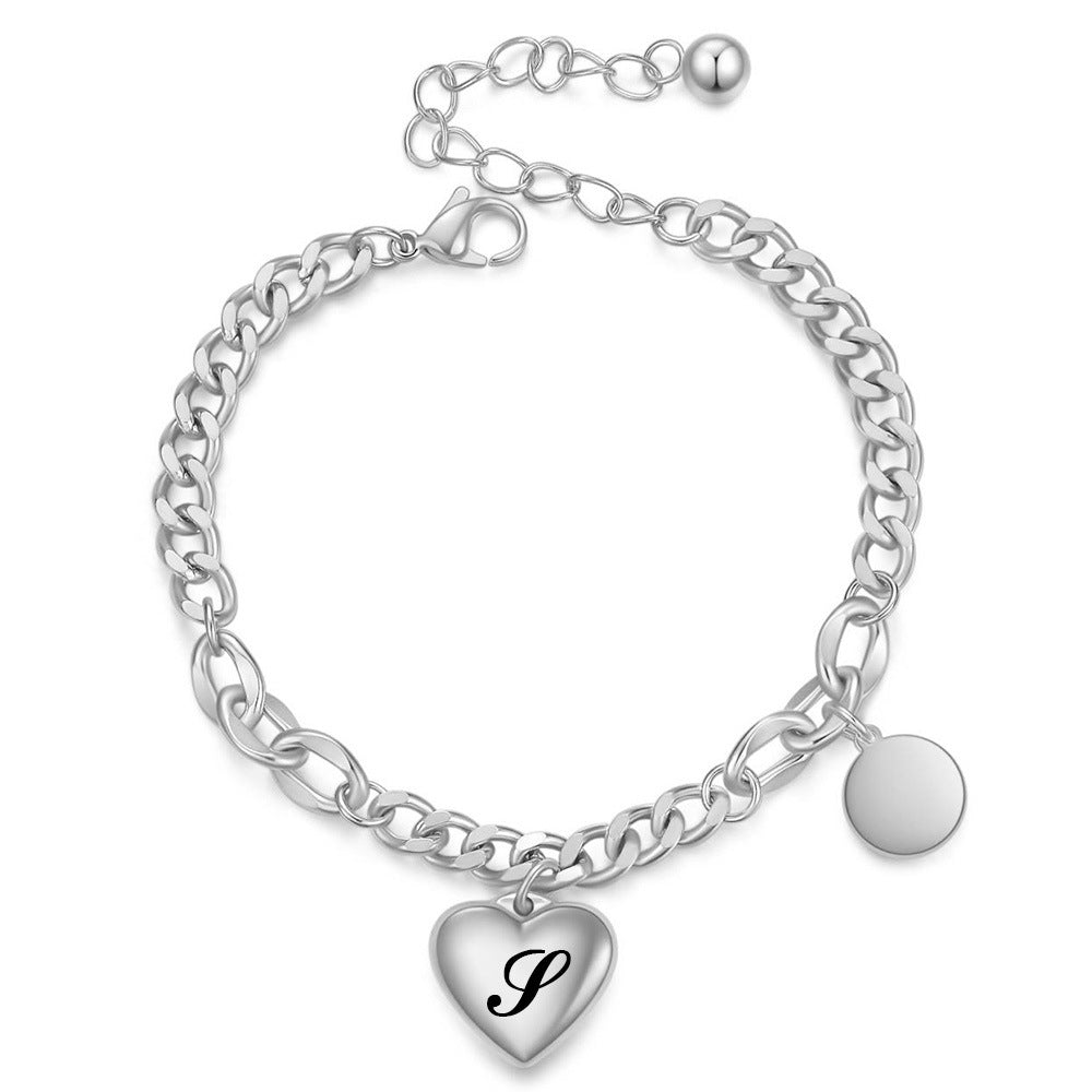 Damen Armband mit personalisierbarem Herz-Anhänger Shop Nory