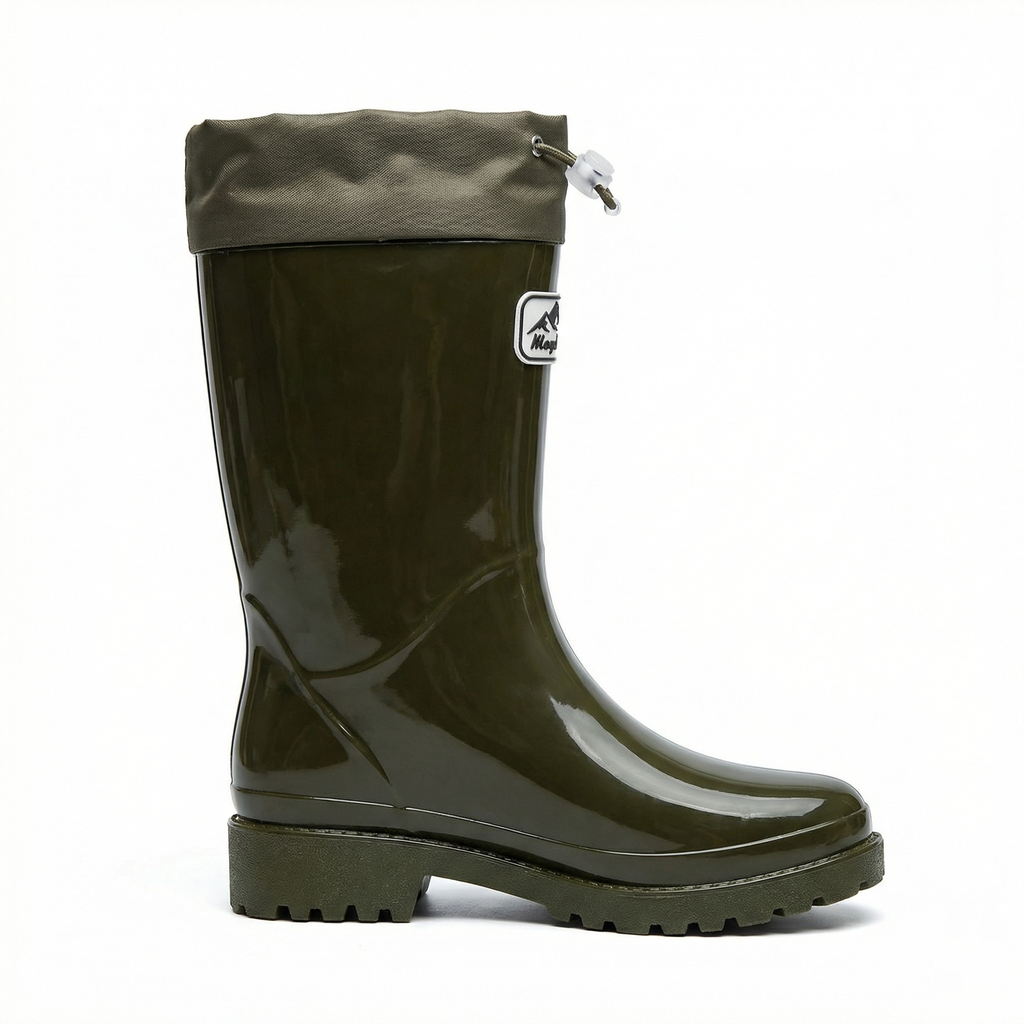 Damen Hochwertige und Stylische Gummistiefel mit Verstellbarem Schnürsystem ShopNory