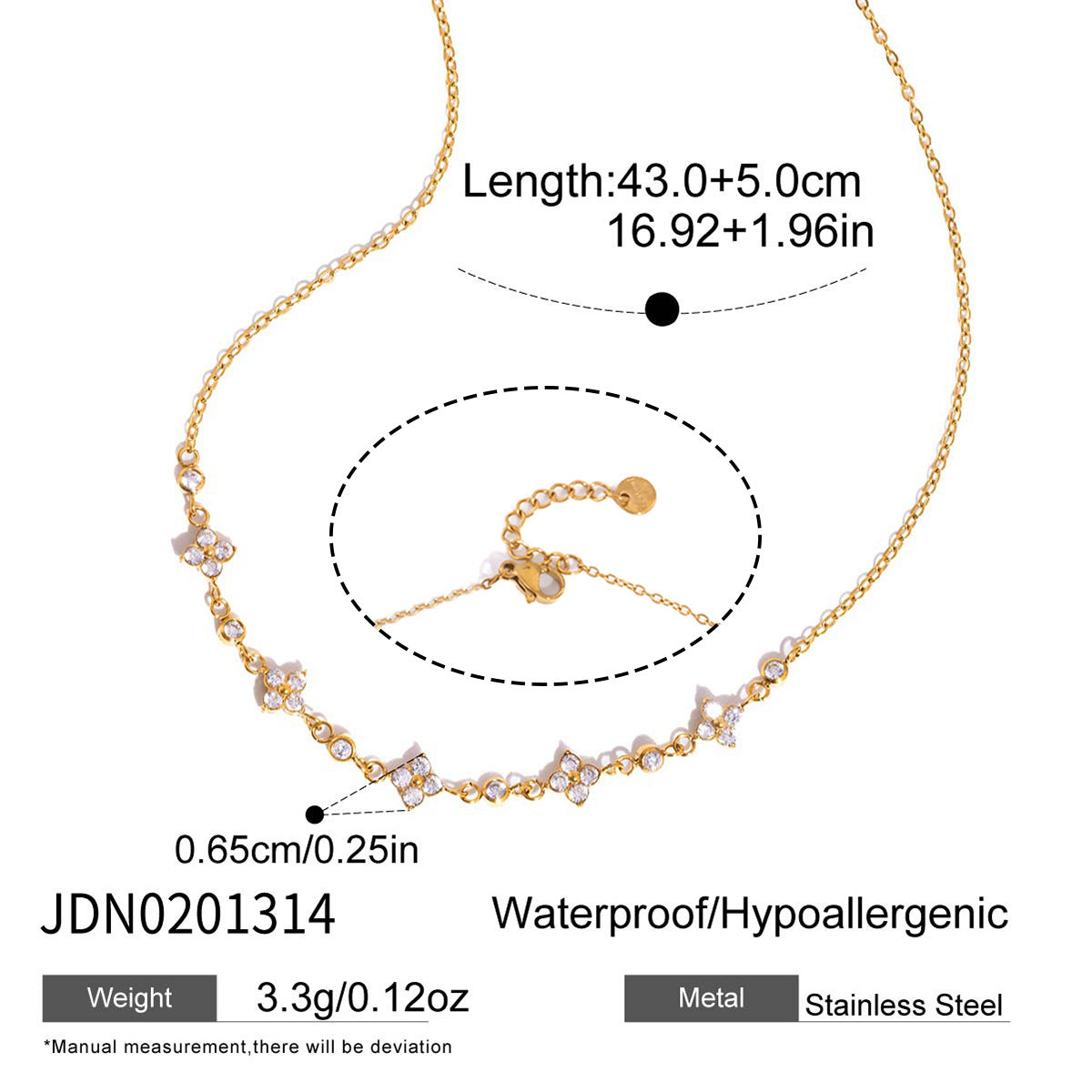 Damen Halskette mit funkelnden Zirkonia-Anhängern und zarter Edelstahlkette Shop Nory