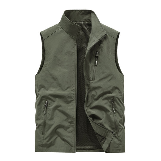 Herren Sportliche Outdoor-Weste mit funktionalen Reißverschlusstaschen Shop Nory