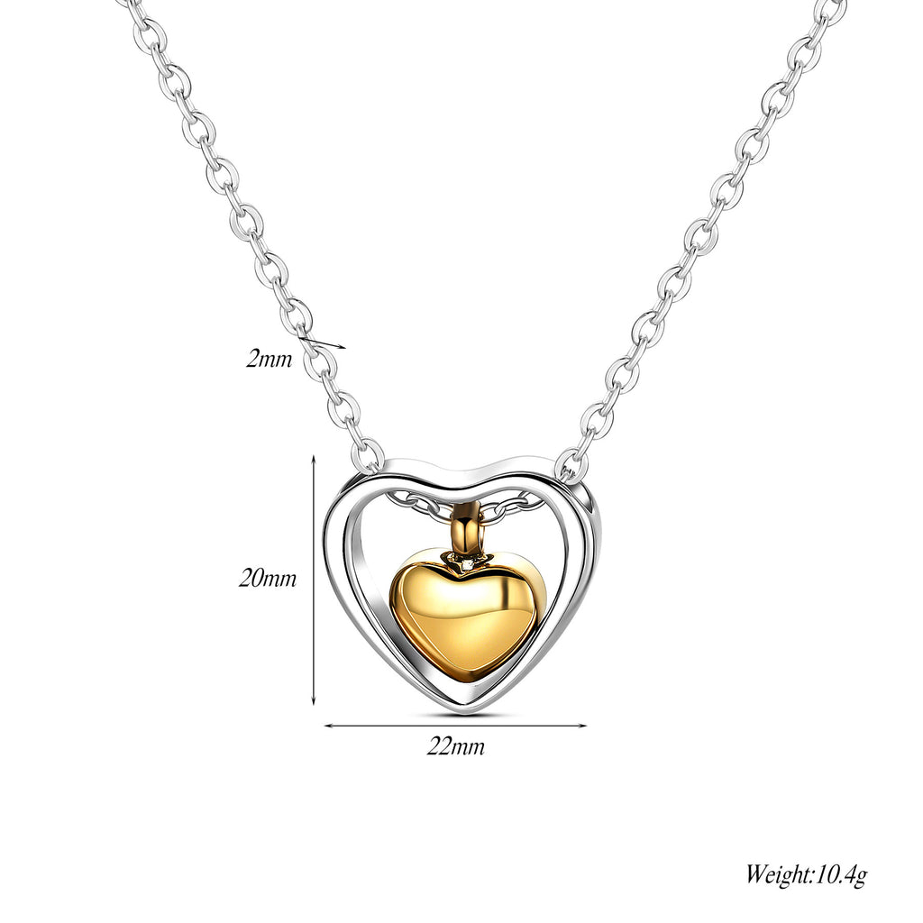 Damen Halskette mit herzförmigem Anhänger und elegantem Design Shop Nory