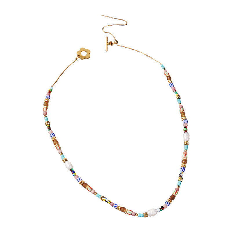 Boho Bunte Perlenkette | Shop Nory