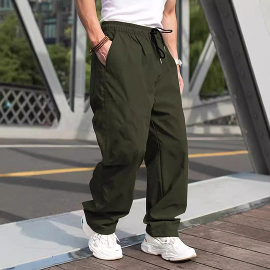 Herren lässige Cargohose mit elastischem Bund