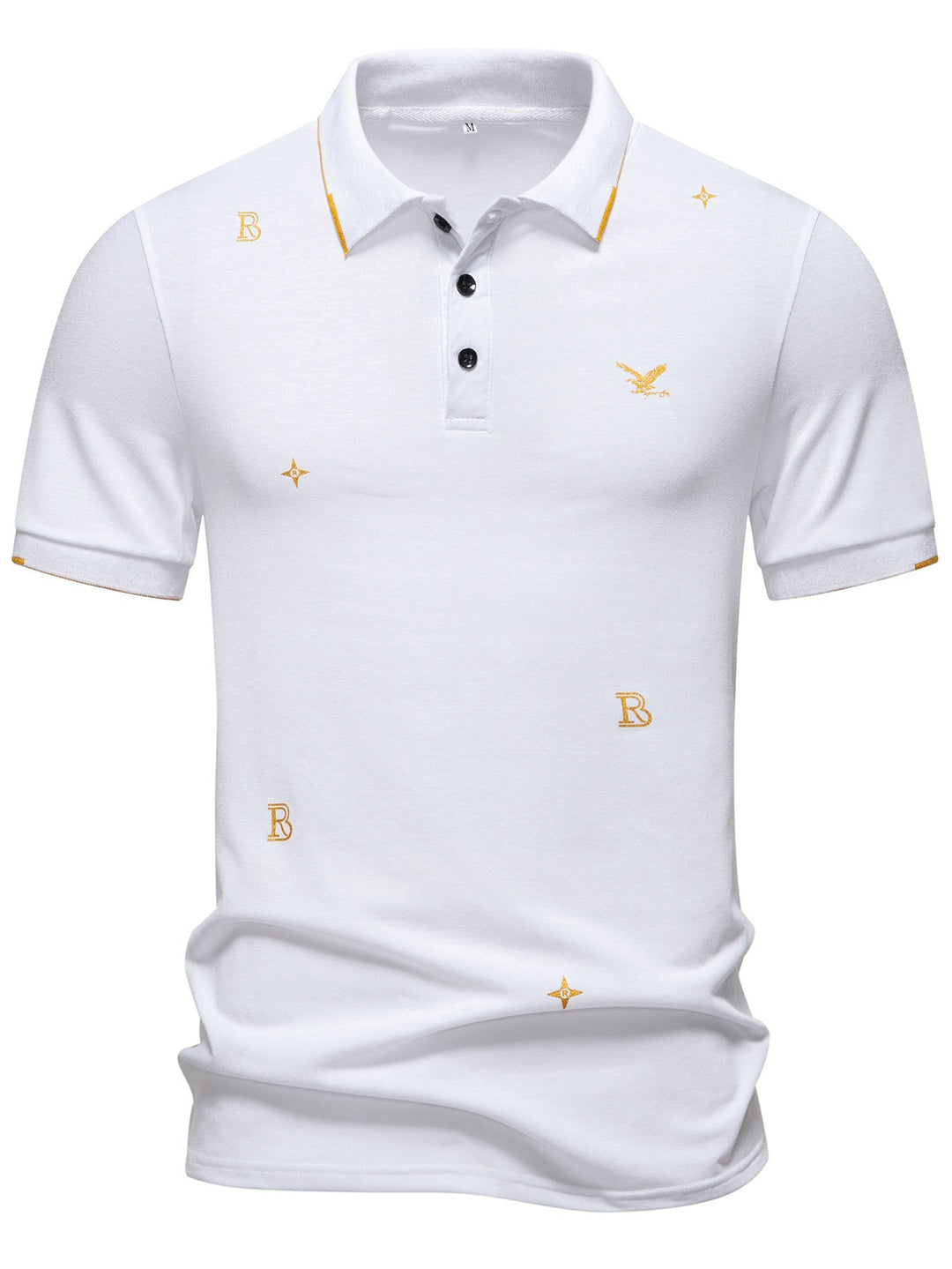 Herren Polohemd mit modischem Stickdesign und hochwertigem Stoff