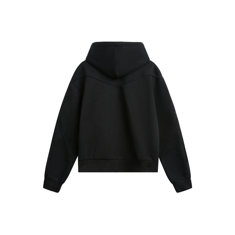 Unisex Oversize Kapuzen-Sweatjacke mit Zwei-Wege-Reißverschluss Shop Nory