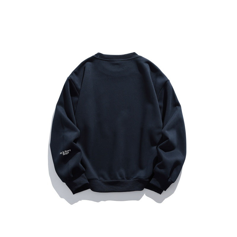 Unisex Oversize-Pullover mit Rundhalsausschnitt, Badge-Applikationen und gerippten Bündchen Shop Nory
