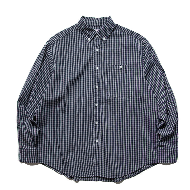 Herren Oversize-Kariertes Hemd im Boxy-Cut mit Button-Down-Kragen und gerundetem Saum Shop Nory