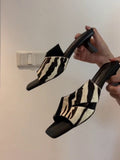 Damen Elegante Mules mit modischem ZShopnoryra-Design Shopnory