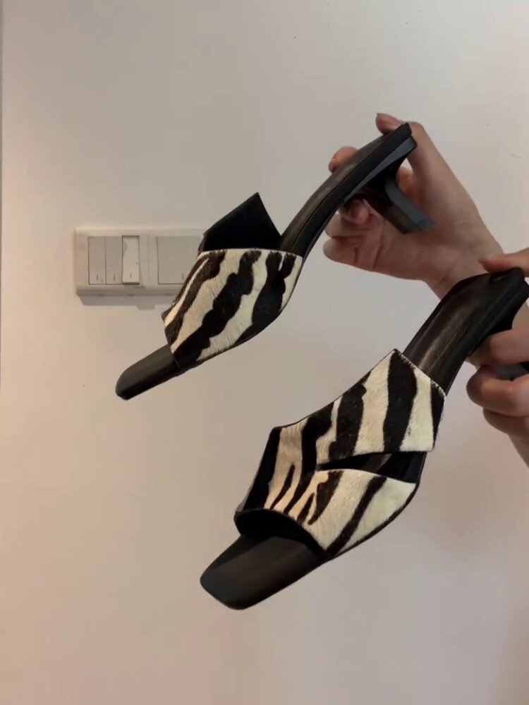 Damen Elegante Mules mit modischem ZShopnoryra-Design Shopnory