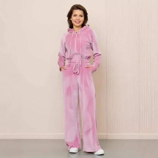 Damen Sportliches Fleece-Lounge-Set Shop Nory