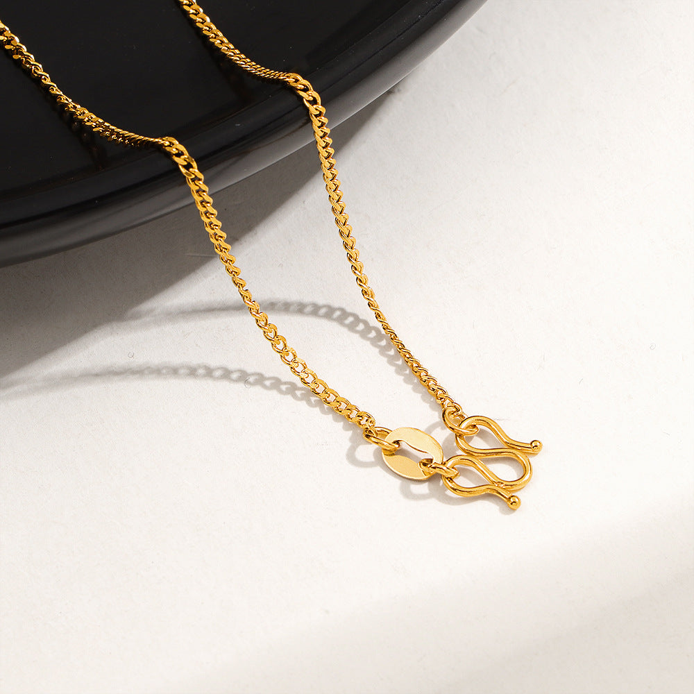 Damen filigrane Gliederkette mit elegantem Verschluss Shop Nory