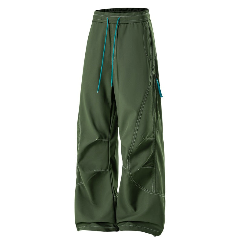 Herren Baggy Cargohose mit Elastikbund, Multifunktionstaschen und verstellbarem Saum Shop Nory