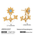 Damen Ohrhänger mit floralem Design und hypoallergener Edelstahlverarbeitung Shop Nory