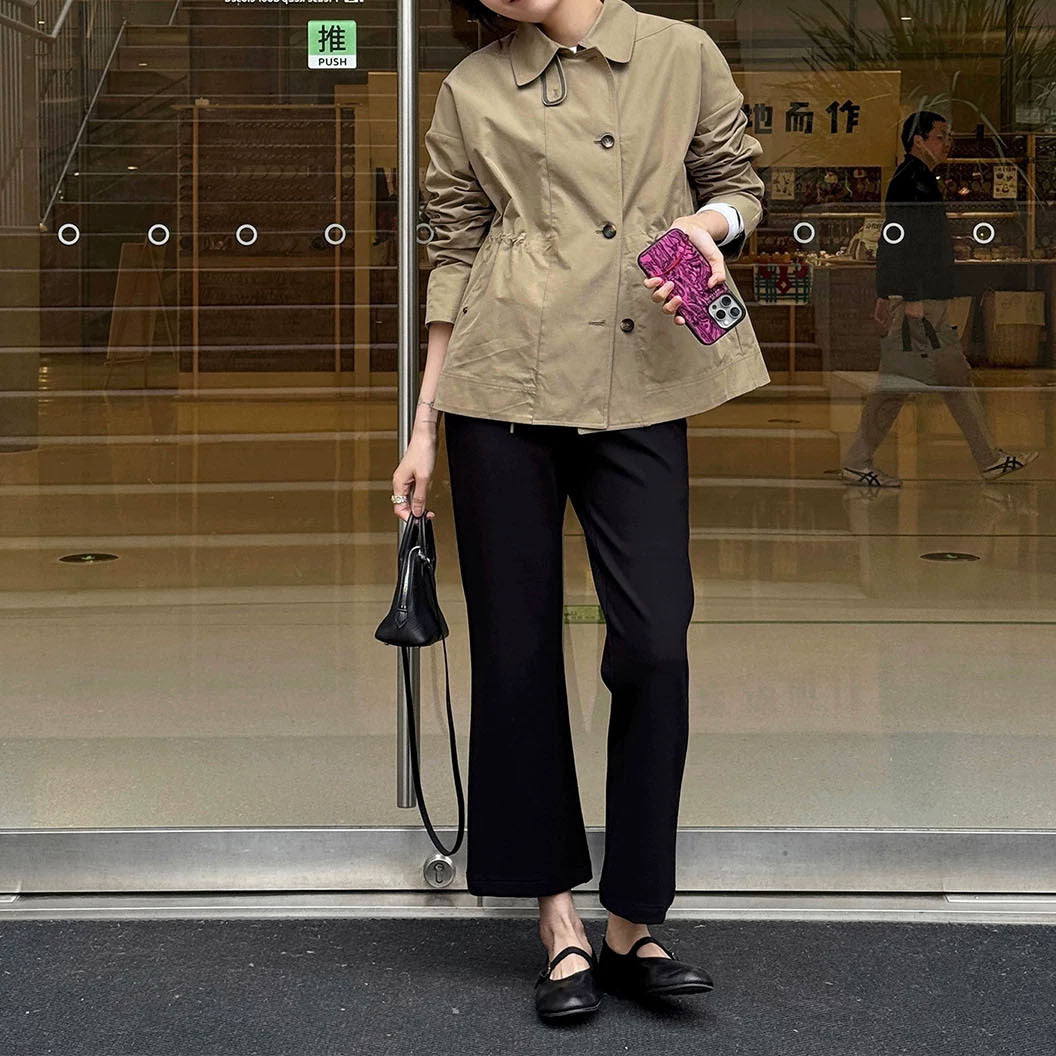 Damen Modische Kurzjacke mit hohem Kragen Shop Nory