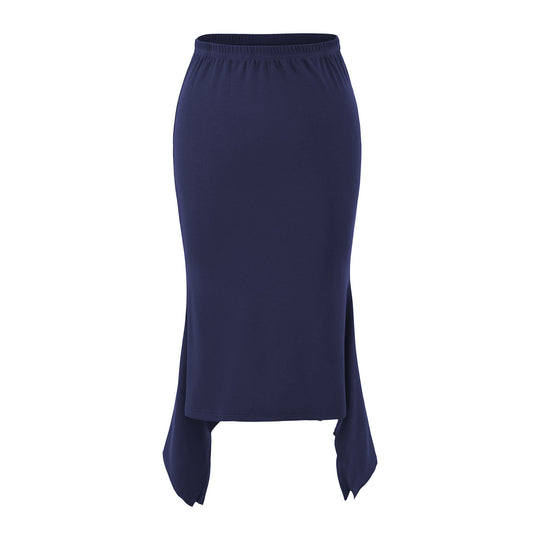 Damen Zweiteiliges Set aus figurbetontem Langarm-Top und Maxirock mit Schlitz Shop Nory
