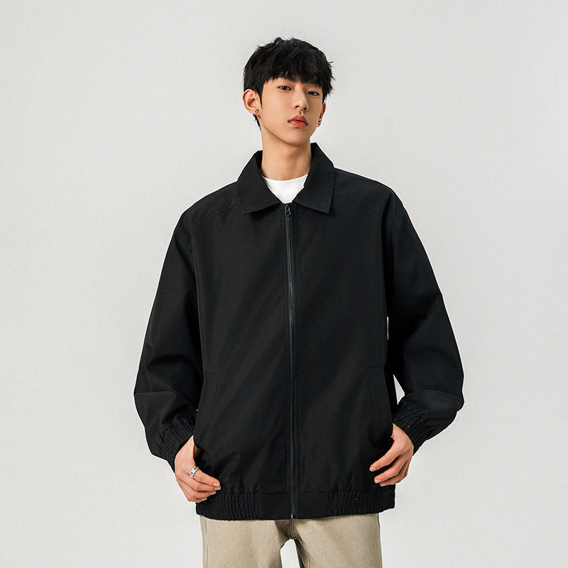 Herren Legere Übergangsjacke mit Reißverschluss und elastischem Saum Shop Nory