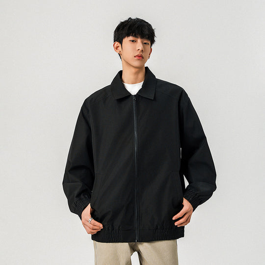 Herren Legere Übergangsjacke mit Reißverschluss und elastischem Saum Shop Nory