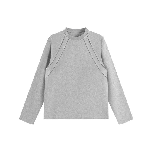 Unisex Oversize‑Sweatshirt mit dekorativer Lagenpasse und Rundhalsausschnitt Shop Nory