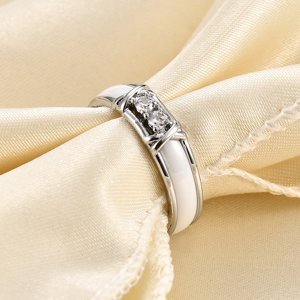 Herren Ring mit elegantem Design und funkelnden Zirkonia Shop Nory