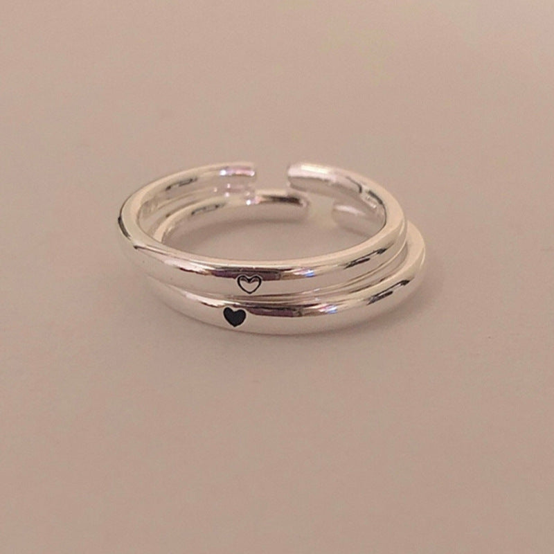 Damen Offener Ring mit minimalistischen Symbolen Shop Nory
