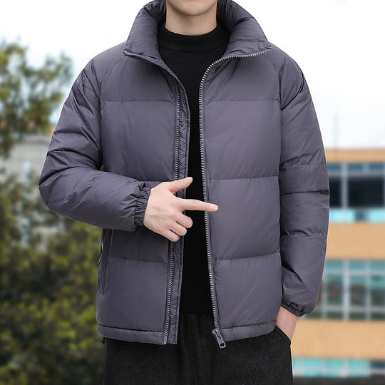 Herren Kurz geschnittene Thermoregulierende Steppjacke mit hohem Stehkragen & Zwei-Wege-Reißverschluss Shop Nory