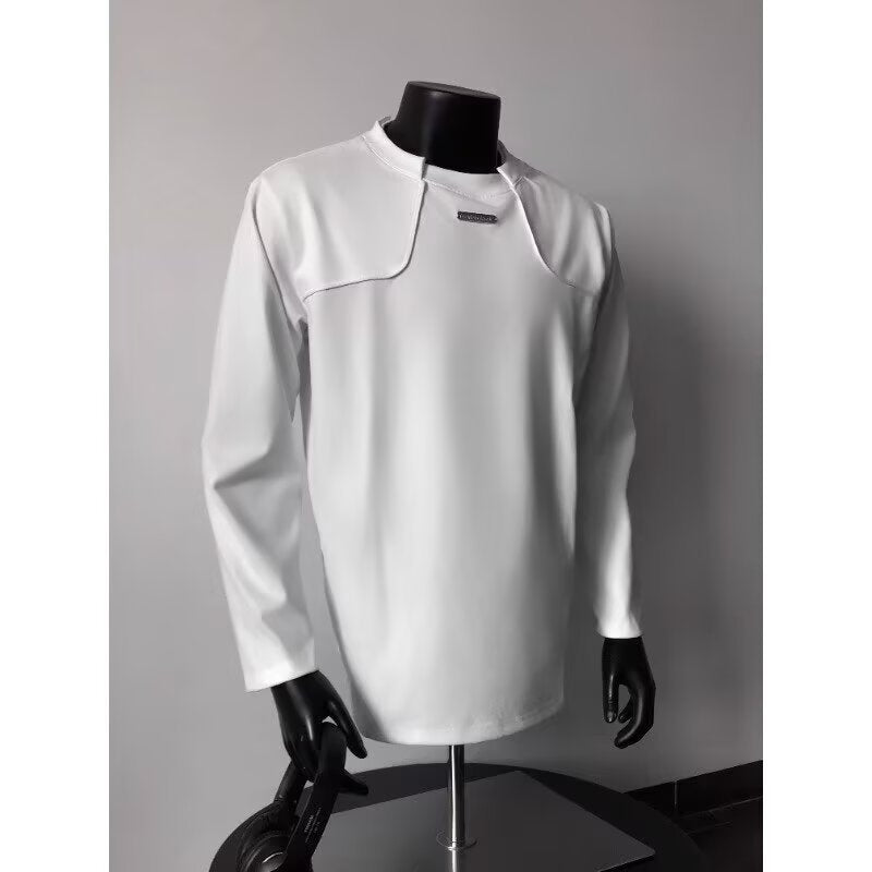 Herren Langärmeliges Urbanes Sweatshirt mit strukturierter Schulterpasse und Stehkragen Shop Nory