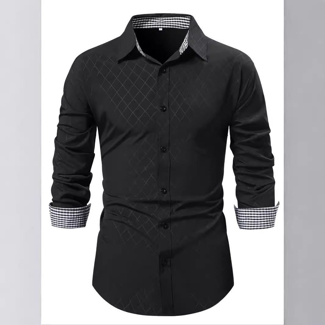 Herren Langarmhemd