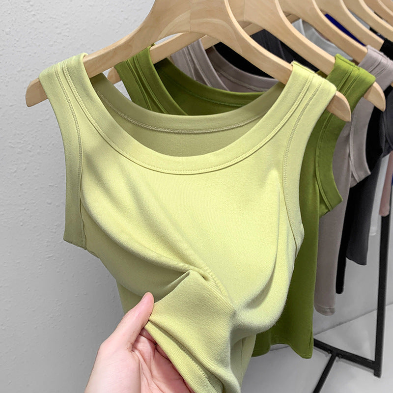 Damen ärmelloses Basic-Top aus hochwertigem Material