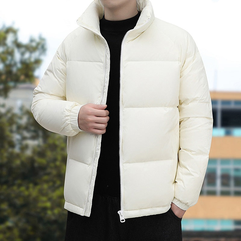 Herren Kurz geschnittene Thermoregulierende Steppjacke mit hohem Stehkragen & Zwei-Wege-Reißverschluss Shop Nory