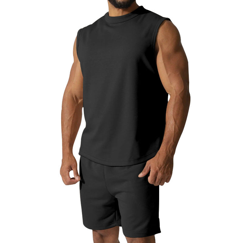 Herren sportliches Kurzarm-Set aus atmungsaktivem Material