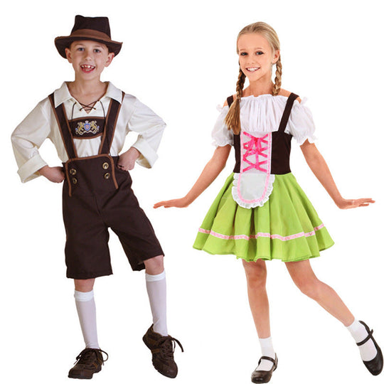 Jungen Trachtenkostüm mit langer Bluse und Hosenträger Shop Nory