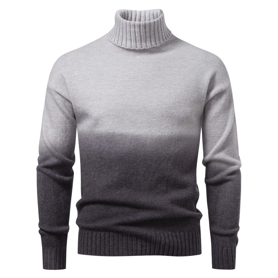 Herren Rollkragenpullover mit sanftem Farbverlauf und Feinstrick-Qualität Shop Nory