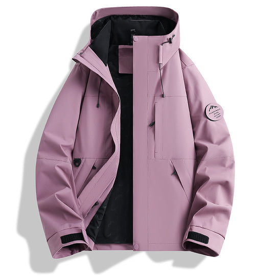 Herren Wasser- und Winddichte Softshell-Outdoorjacke mit verstellbarer Kapuze Shop Nory