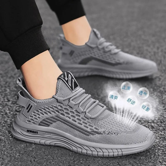 Herren Leichter Strick-Sneaker mit gepolsterter Komfortsohle und atmungsaktivem Mesh Shop Nory