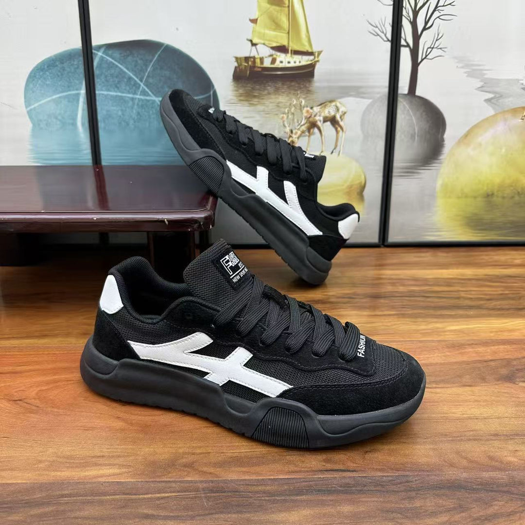 Herren Urbaner Casual-Sneaker aus Wildleder- und Mesh-Mix mit ergonomischer dämpfender Sohle Shop Nory