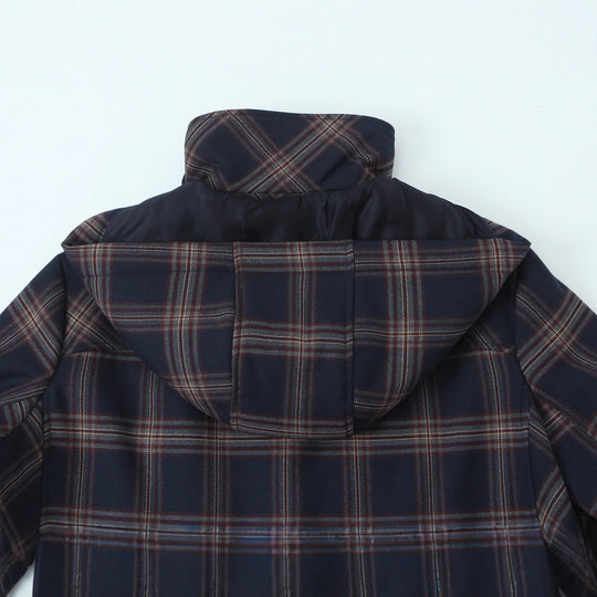 Damen Kurzjacke im Boxy‑Schnitt mit großem Hemdkragen und Karomuster Shop Nory